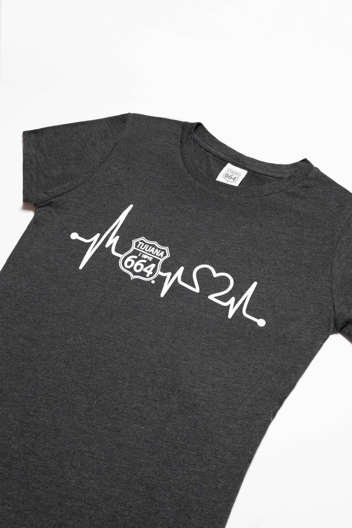 PLAYERA MUJER CARDIO - GRIS