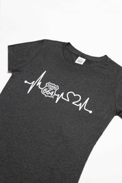 PLAYERA MUJER CARDIO - GRIS