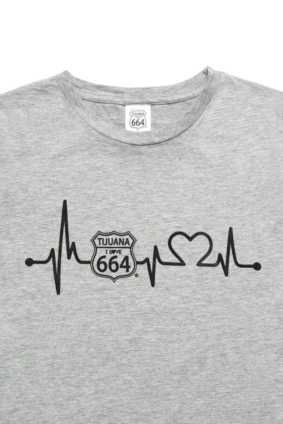 PLAYERA MUJER CARDIO - GRIS