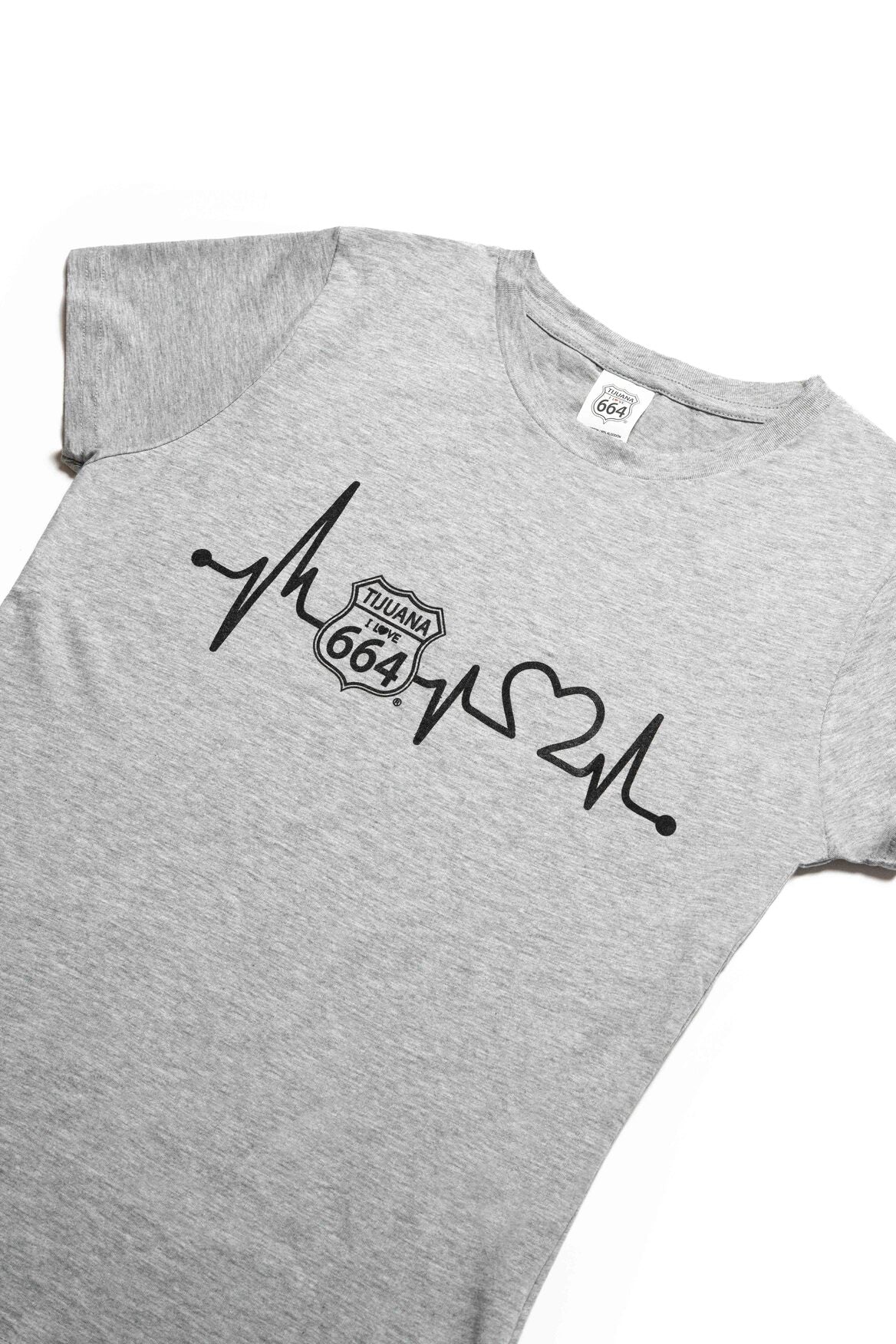 PLAYERA MUJER CARDIO - GRIS