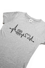 PLAYERA MUJER CARDIO - GRIS