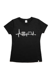 PLAYERA MUJER CARDIO - NEGRO