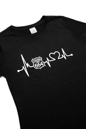 PLAYERA MUJER CARDIO - NEGRO