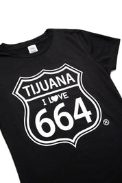 PLAYERA MUJER TIJUANA 664 - NEGRO