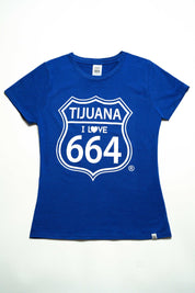 PLAYERA MUJER TIJUANA 664 - AZUL REY