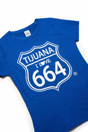 PLAYERA MUJER TIJUANA 664 - AZUL REY