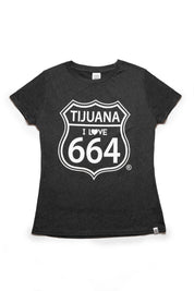PLAYERA MUJER TIJUANA 664 - NEGRO