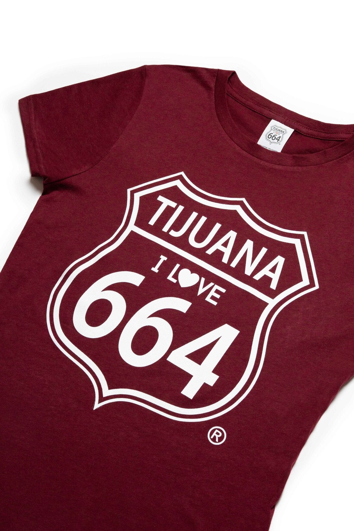 PLAYERA MUJER TIJUANA 664 - GUINDA