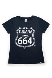 PLAYERA MUJER TIJUANA 664 - AZUL MARINO