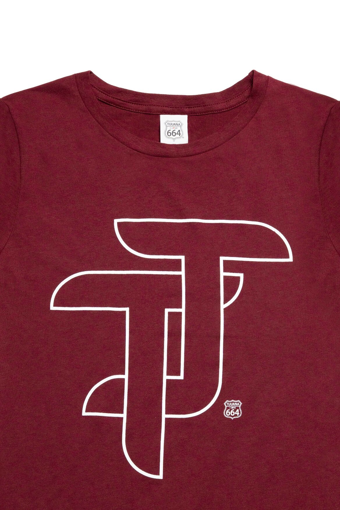 PLAYERA MUJER TJ - GUINDA
