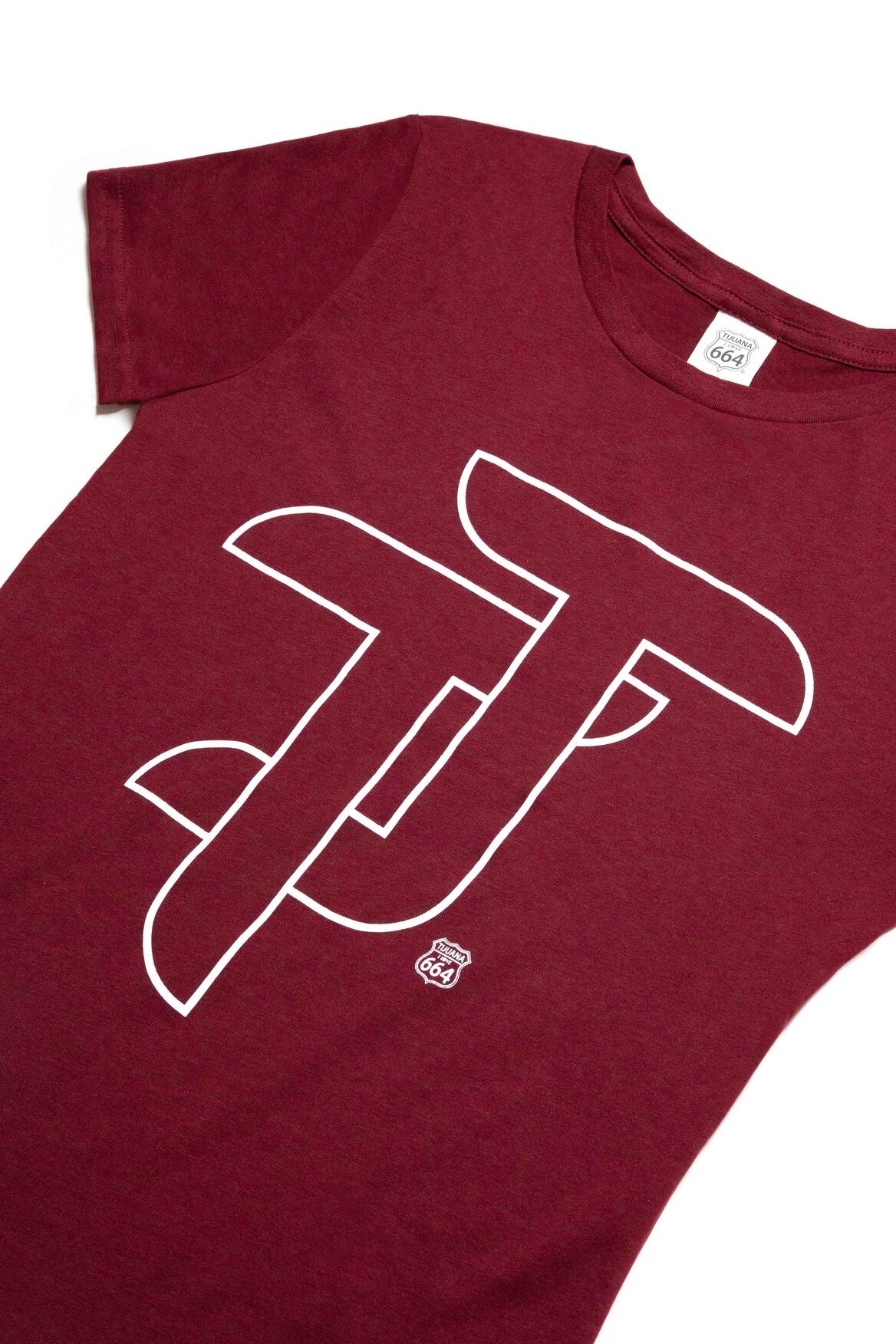 PLAYERA MUJER TJ - GUINDA