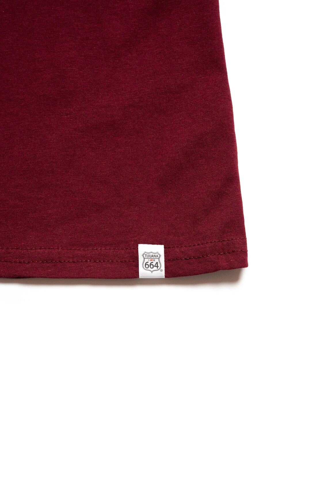 PLAYERA MUJER TJ - GUINDA
