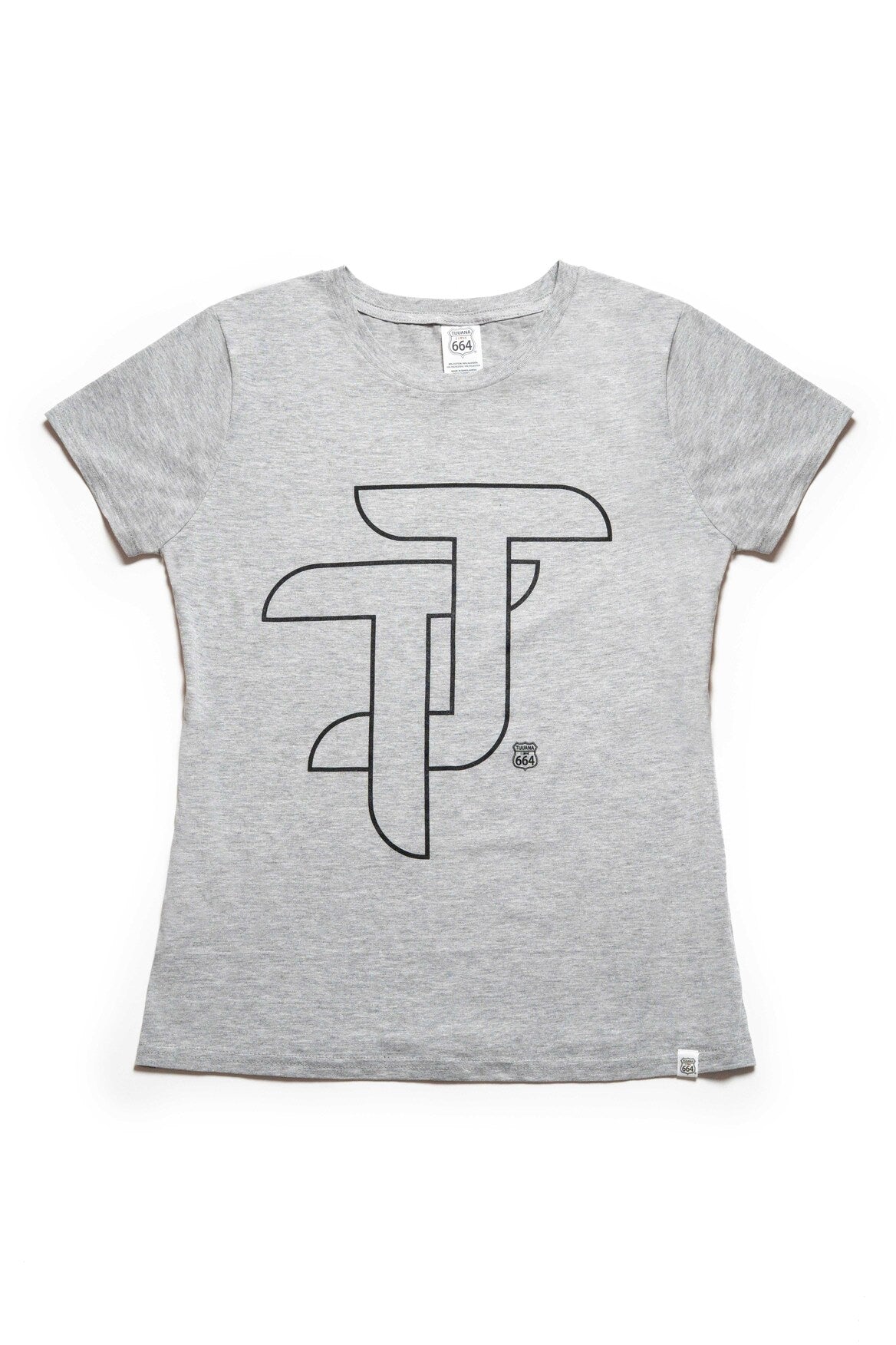 PLAYERA MUJER TJ - GRIS