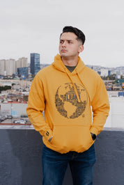 SUDADERA TIJUANA MUNDO - MOSTAZA