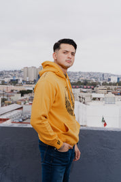 SUDADERA TIJUANA MUNDO - MOSTAZA