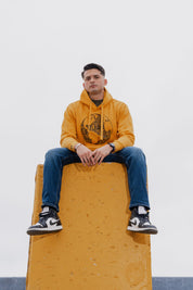 SUDADERA TIJUANA MUNDO - MOSTAZA