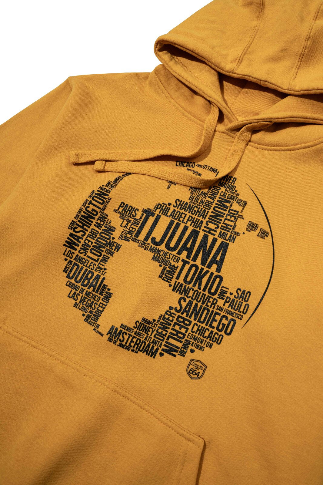 SUDADERA TIJUANA MUNDO - MOSTAZA