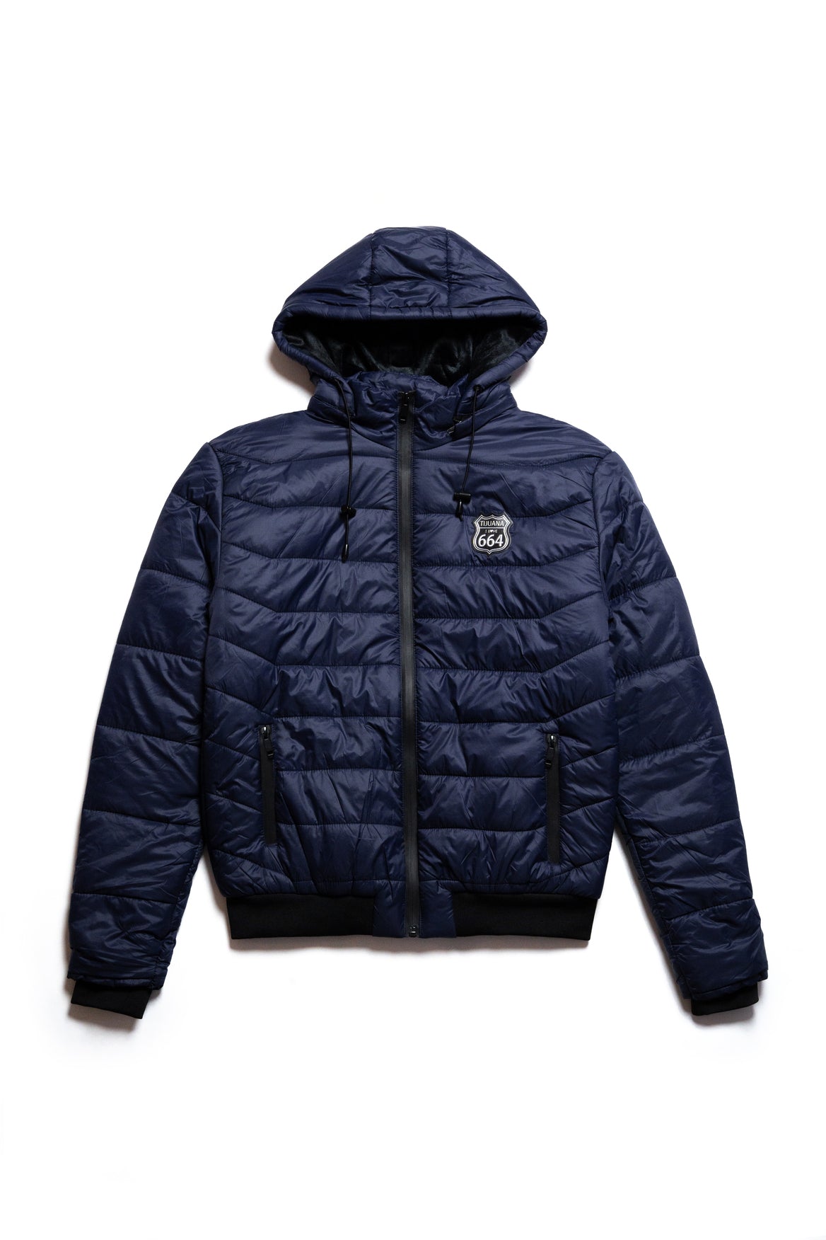 CHAMARRA BOMBER - AZUL MARINO