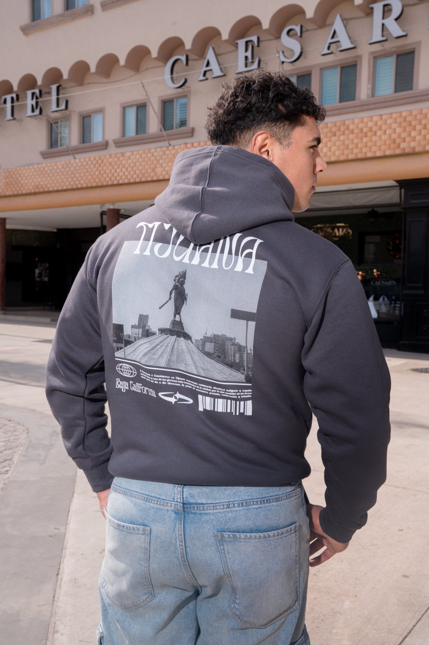 SUDADERA PREMIUM - TIJUANA GRIS